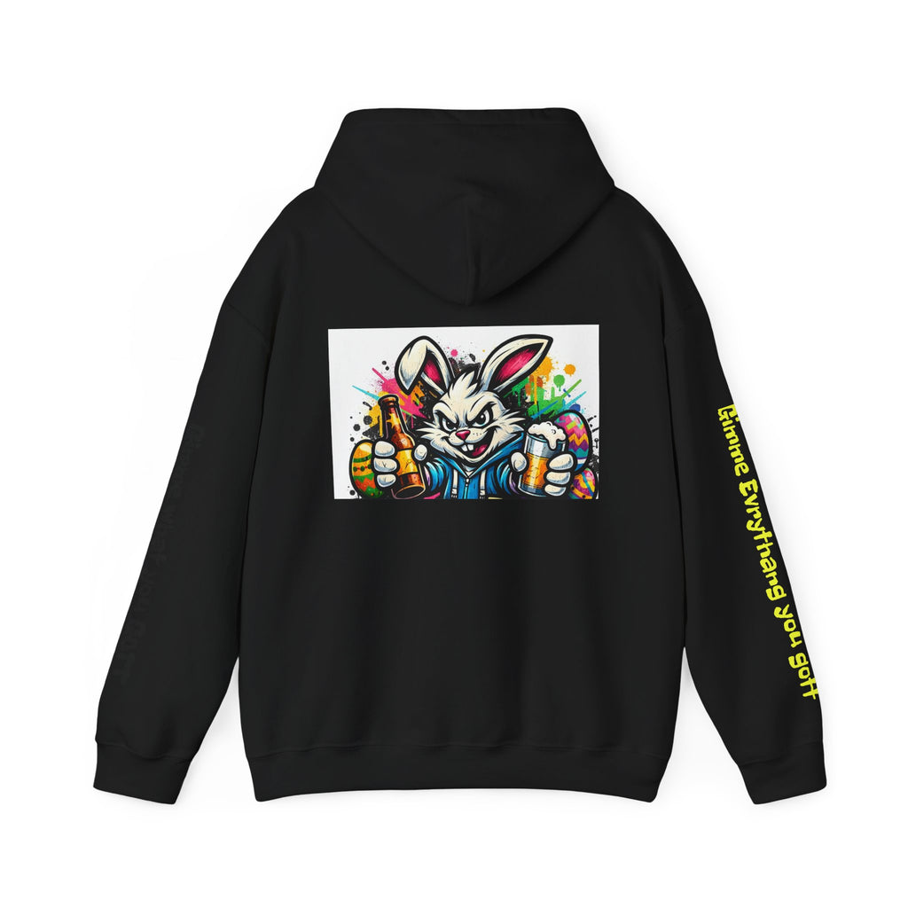 Easter Bunny Graffiti Hoodie — "Osterhäs" Colorful Street Art Pullover
